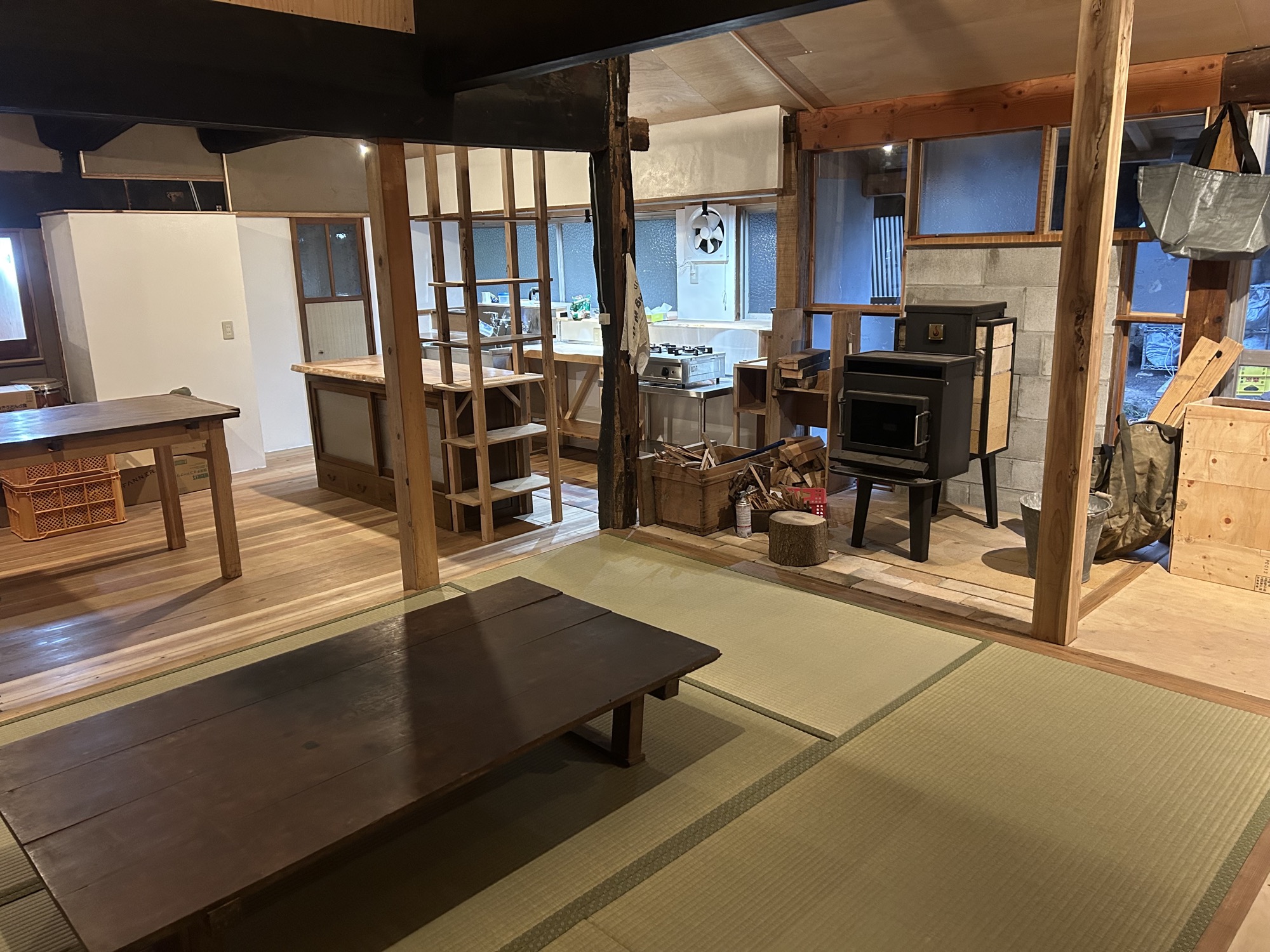 改修後の同じ場所の室内